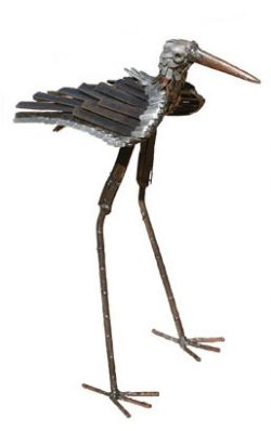 Picture of Stilt Bird Metal Garden Ornament (Upright)