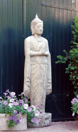 Picture of Standing Buddha Stone Statue