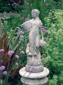 Picture of Country Girl Stone Garden Statue
