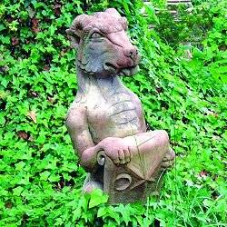 Picture of Heraldic Dragon Stone Statue