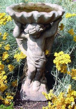 Picture of Angel and Shell Birdbath