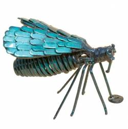 Picture of Wall Bee Metal Sculpture (Blue)
