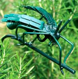 Picture of Wasp on Stake Metal Garden Insect