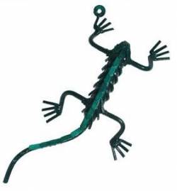 Picture of Green Wall Gecko Metal Ornament