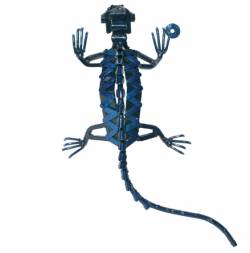 Picture of Blue Dombo Lizard Metal Ornament