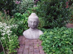 Picture of Large Buddha Bust Stone Sculpture