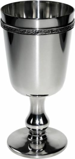 Picture of Celtic Banded Pewter Goblet