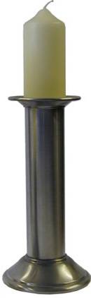 Picture of Medieval Pewter Pillar Candlestick Holder (Large)