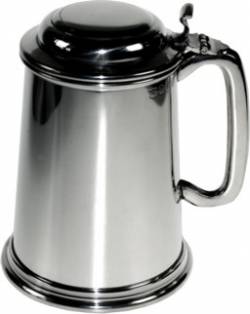 Picture of Lidded Pewter Tankard