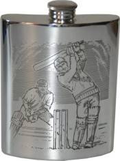 Picture of Cricket Design Pewter Flask