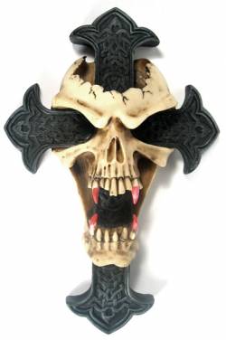 Picture of Cross in Skull Ancient Anger Wall Ornament