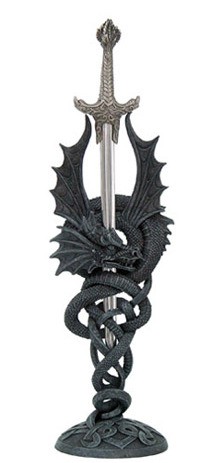 Picture of Celtic Dagger and Dragon Ornament Letter Opener