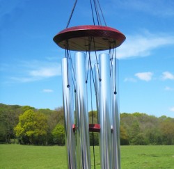 Picture of Woodstock Encore Pluto Wind Chimes (Silver)