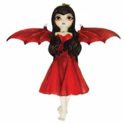 Picture of Red Winged Hanging Fairy Figurine