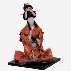 Picture of Japanese Gu Quin Player in Red Dress