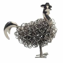 Picture of Wiggle Rooster Metal Ornament