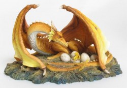 Picture of Fire Dragon and her Brood Figurine