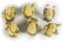 Picture of Set of 6 Standing Happy Buddhas