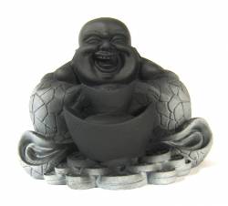 Picture of Black Laughing Buddha Ornament
