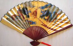 Picture of Two Dragons Large Wall Display Fan (30inch)