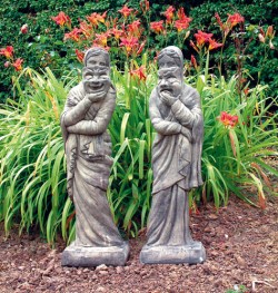 Picture of Melpomene and Thalia Stone Statues