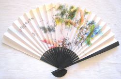 Picture of 30cm Cranes and Pines Hand Fan