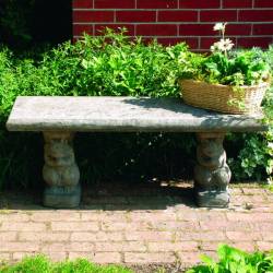 Picture of Straight Squirrel Stone Bench