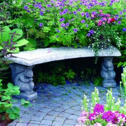 Picture of Curved Patterned Top Squirrel Bench