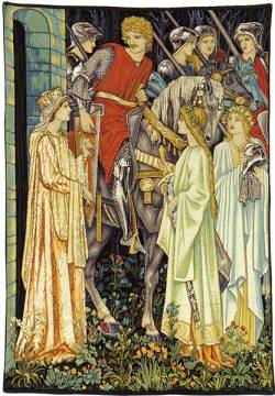 Picture of Arming & Departure Tapestry (Left Side) Wall Hanging by William Morris