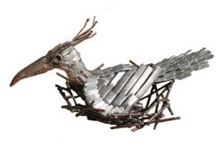 Picture of Lapwing Bird Metal Garden Ornament (Nesting)