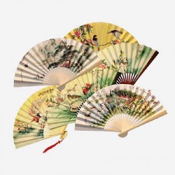 Picture of Birds/scenery fans 23cm (Set of Three)