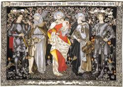 Picture of Ehret Die Frauen Wall Tapestry by Morris & Co.
