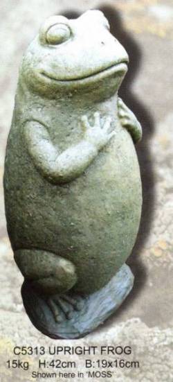 Picture of Upright Frog Stone Statue