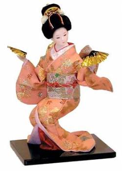 Picture of Japanese Fan Dancing Lady