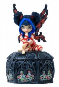 Picture of Red Ribbon Fairy Trinket Box