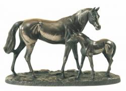 Picture of Mare and Foal Sculpture (Large)