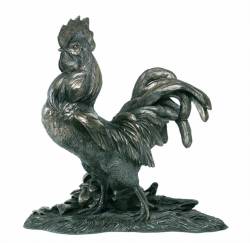 Picture of Rooster Bronze Sculpture