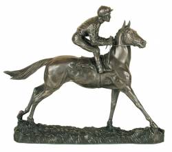 Picture of Smart Money Bronze Horse Racing Ornament