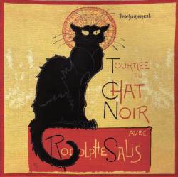 Picture of Chat Noir by Steinlen Tapestry