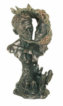 Picture of A Kiss Goodbye Bronze Sculpture