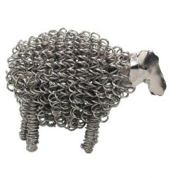 Picture of Wiggle Lamb Metal Sculpture (Nickel)