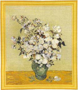 Picture of Roses by Van Gogh Tapestry