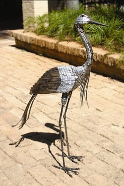 Picture of Demoiselle Crane Metal Garden Ornament