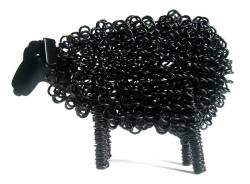 Picture of Wiggle Lamb Metal Sculpture (Black)