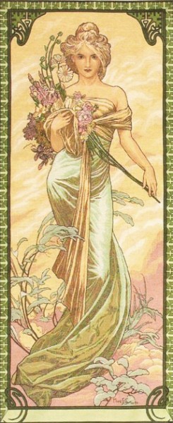 Picture of Mucha Spring Tapestry