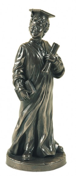 Picture of Little Scholar Bronze Statue (Boy)
