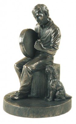 Picture of Bodhran Player Bronze Figurine