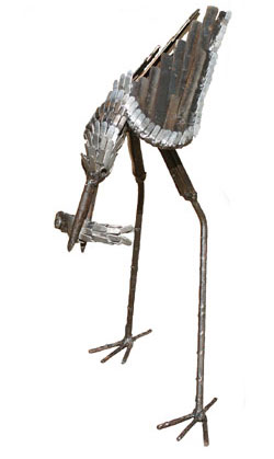 Picture of Stilt Bird Metal Garden Ornament (Hunting)