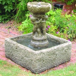 Picture of Three Cherub Fountain and Square Reservoir