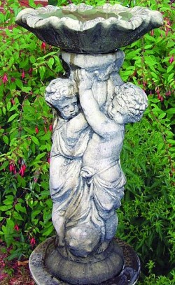 Picture of Two Cherub Birdbath
